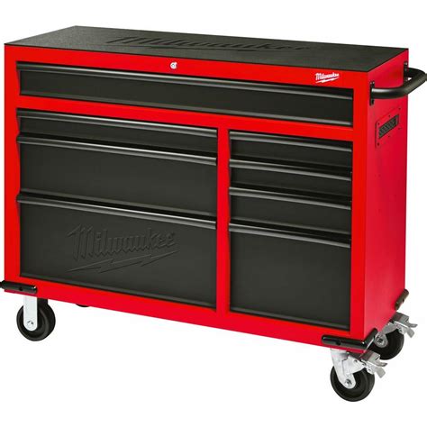 milwaukee 8-drawer rolling steel storage cabinet|milwaukee tool 46 inch.